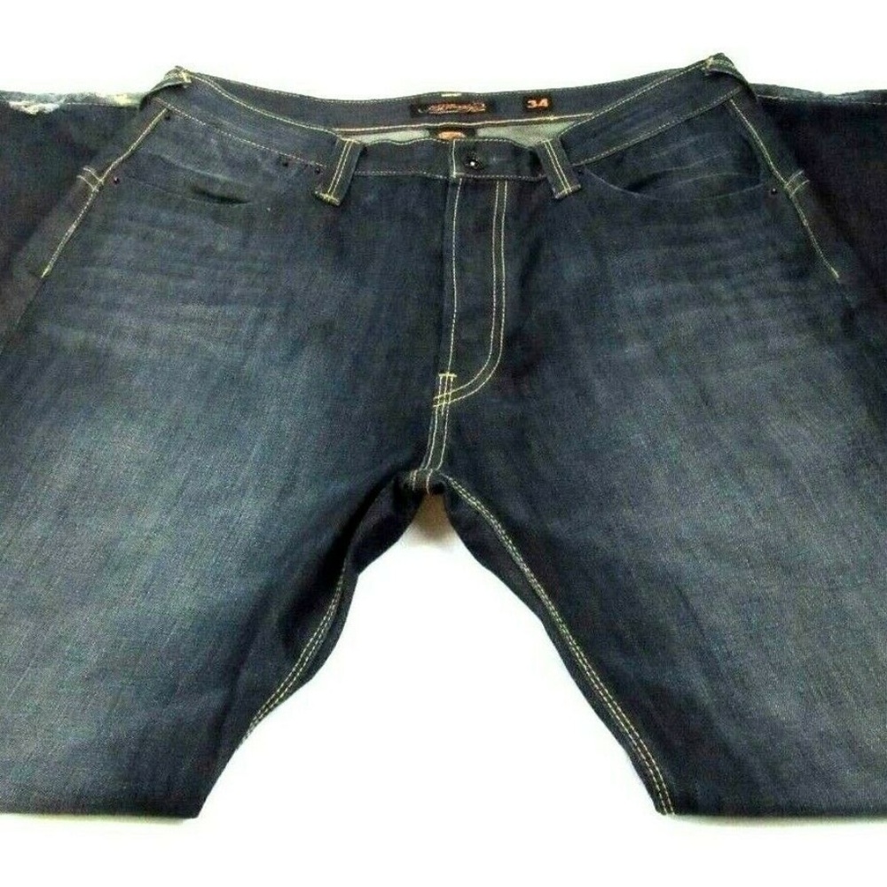 Ed Hardy Jeans Button Fly Flap Pocket 34 x 32